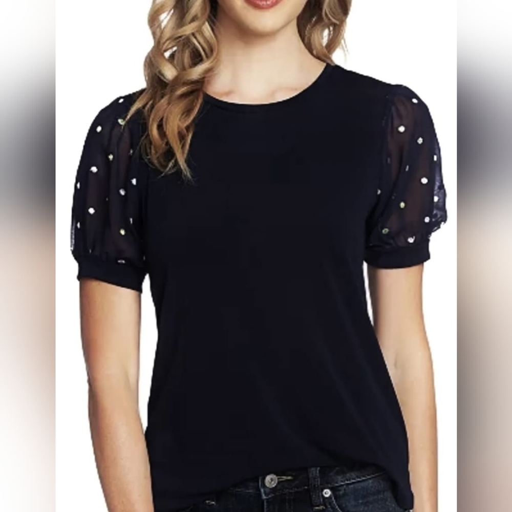 INC XL Blouse with pearls